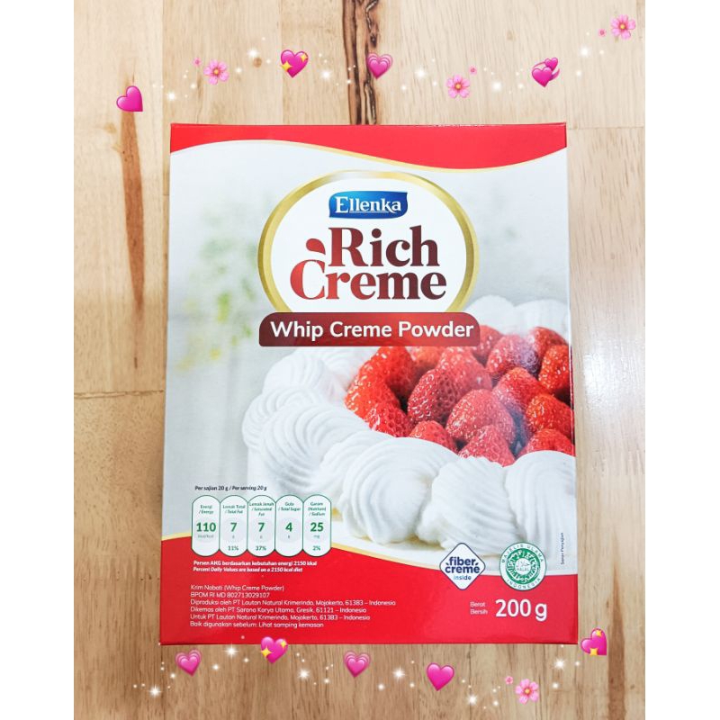 

WHIP CREME POWDER 200GR ELLENKA RICH CREME