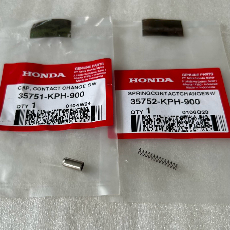 Tonjokan + Per Switch Kontak Netral Karisma Revo Supra CB/CBR/CRF150 Sonic Verza Ori AHM 35751KPH900
