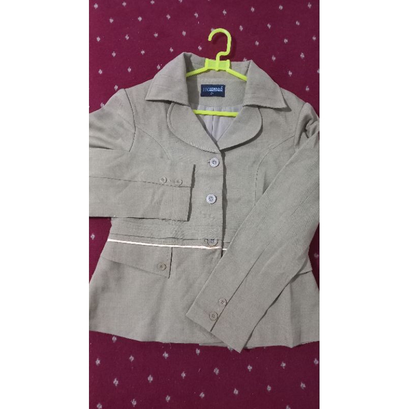 PRELOVED SET SERAGAM DINAS KHAKI PEREMPUAN PANJANG