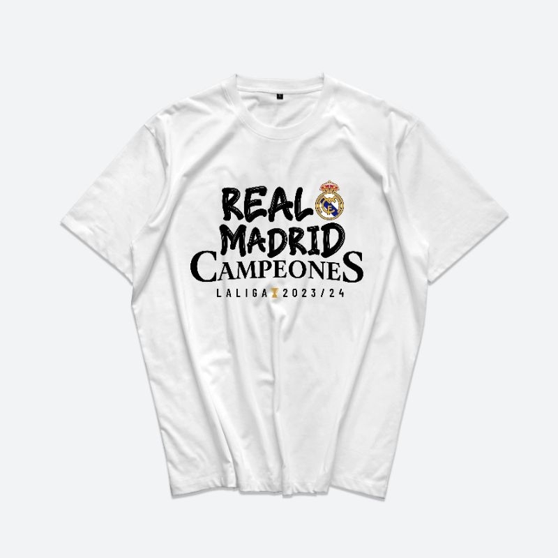 Kaos Real Madrid Champions La Liga Baju Pria Wanita Kekinian