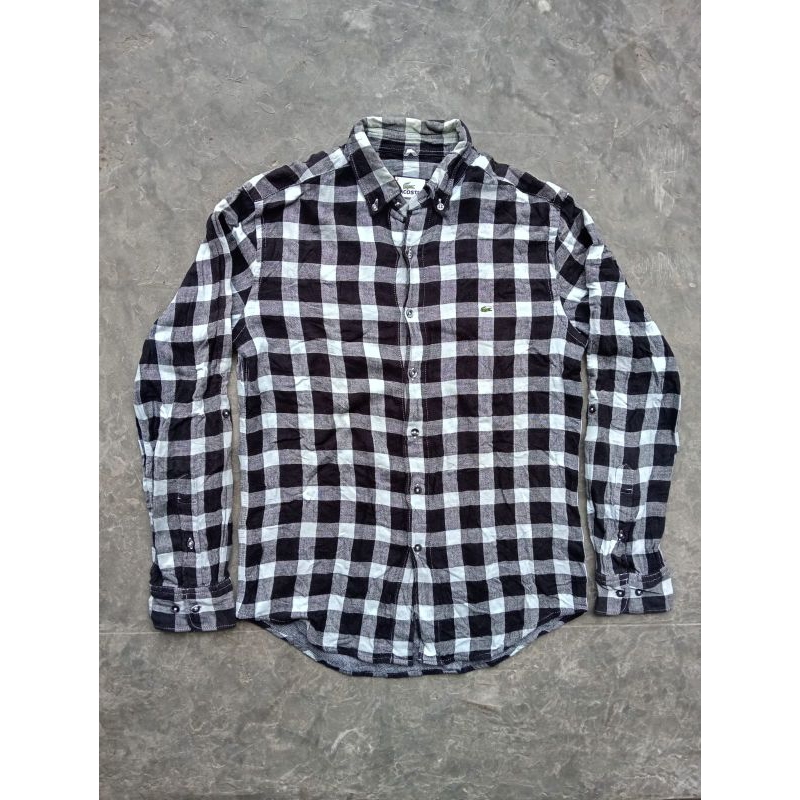KEMEJA FLANEL LACOSTE ORIGINAL