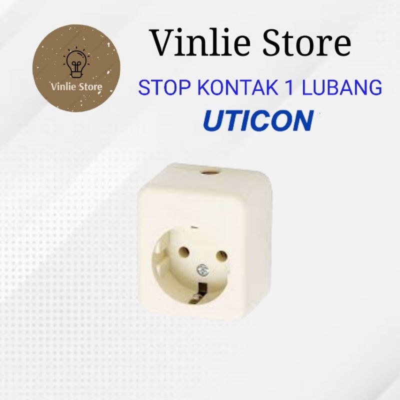 Stop Kontak 1 Lubang Uticon Colokan Listrik Cok