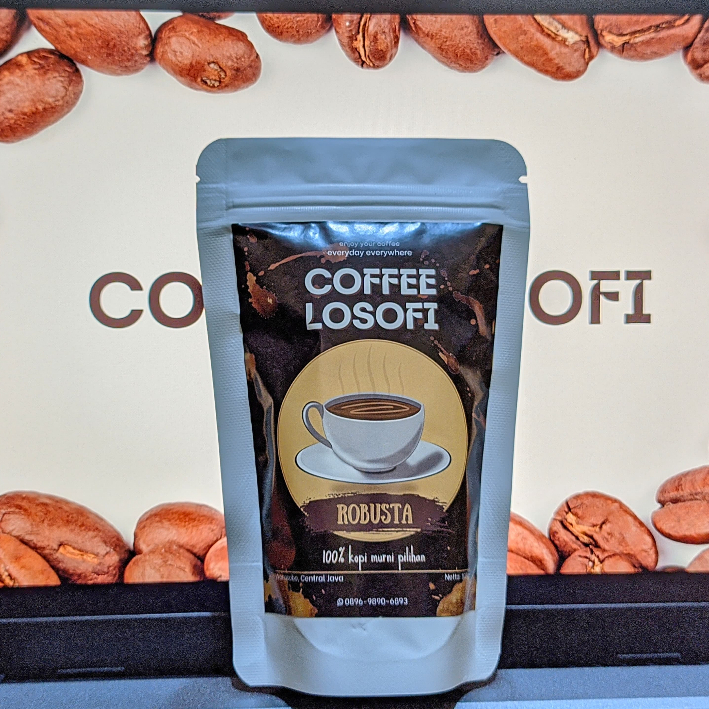 

COFFEE LOSOFI Robusta Kopi Bubuk 100% Murni 100gr