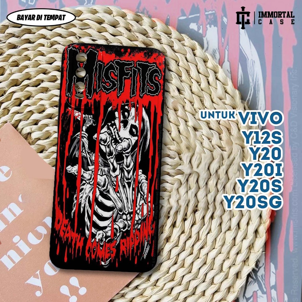 Casing VIVO Y20 Y12S Y20S Y20SG - Case Silikon VIVO Y20 Y12S Y20S Y20SG ( POP PUNK ) Softcase Glass 