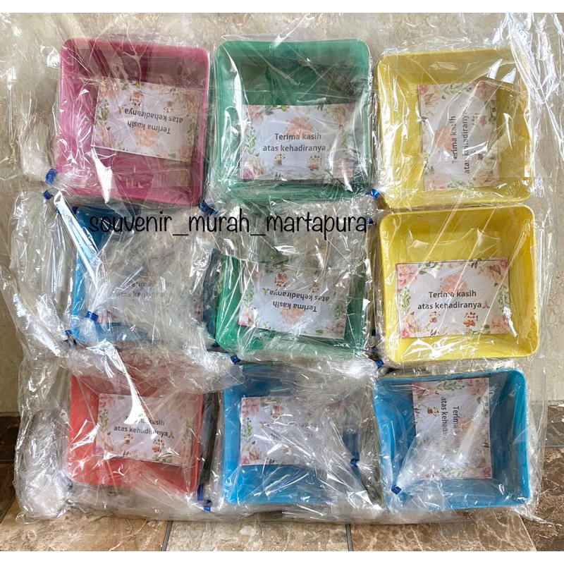 Souvenir Pernikahan Mangkok Sambal Kotak Kemas Plastik