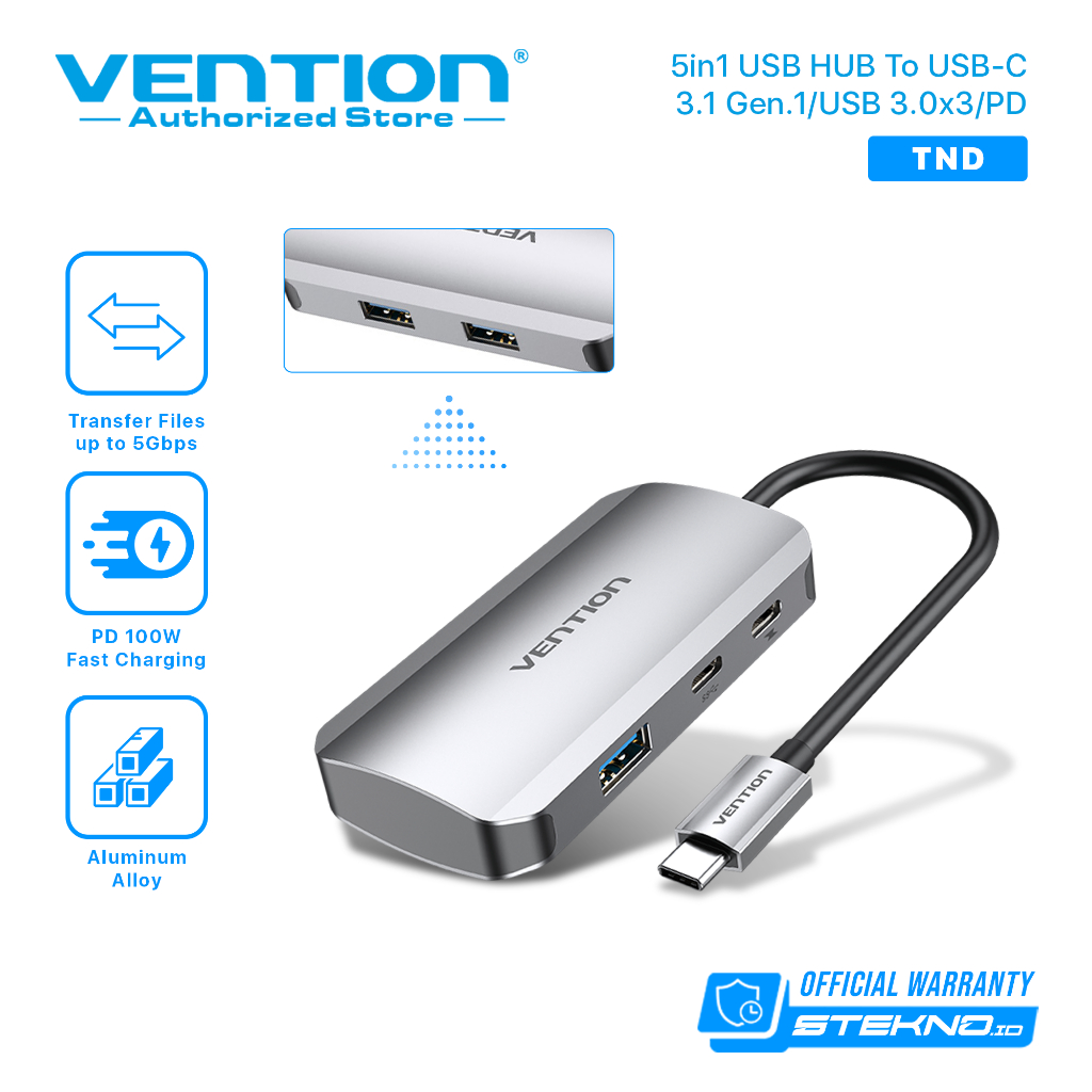 Vention Usb Hub Type C Converter PD Multiport