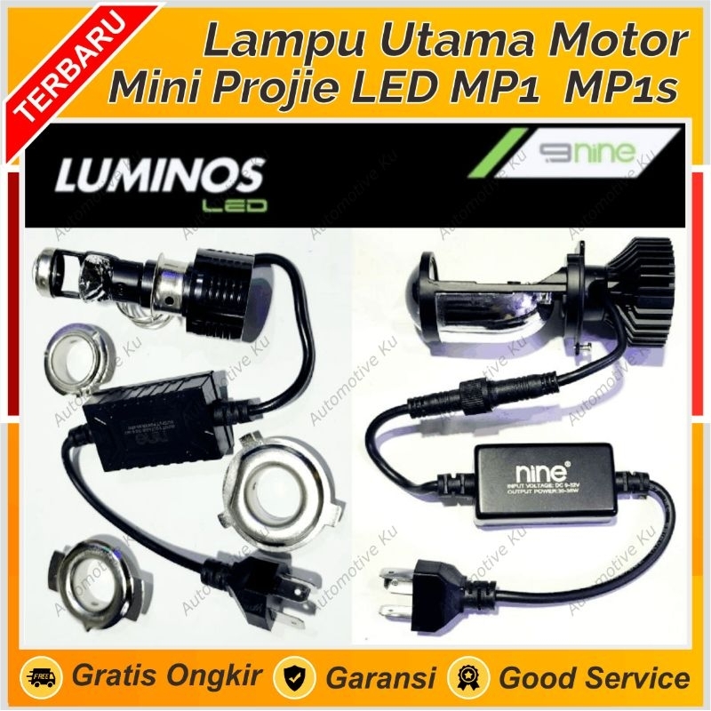 LED MINI PROJI H4 MP1 H6 MP1S LUMINOS 30W 2 WARNA PUTIH KUNING SUPER TERANG