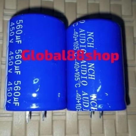 560uf450v 560uf 450v 560mk450v 560mk 560mikro ELCO ECO ELKO EKO CAPASITOR NICHICON BIRU