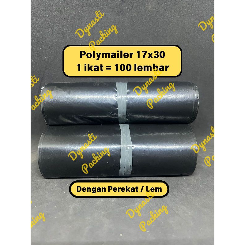 

polymailer polimer plastik amplop packing online shop 100 Lembar murah 17x30