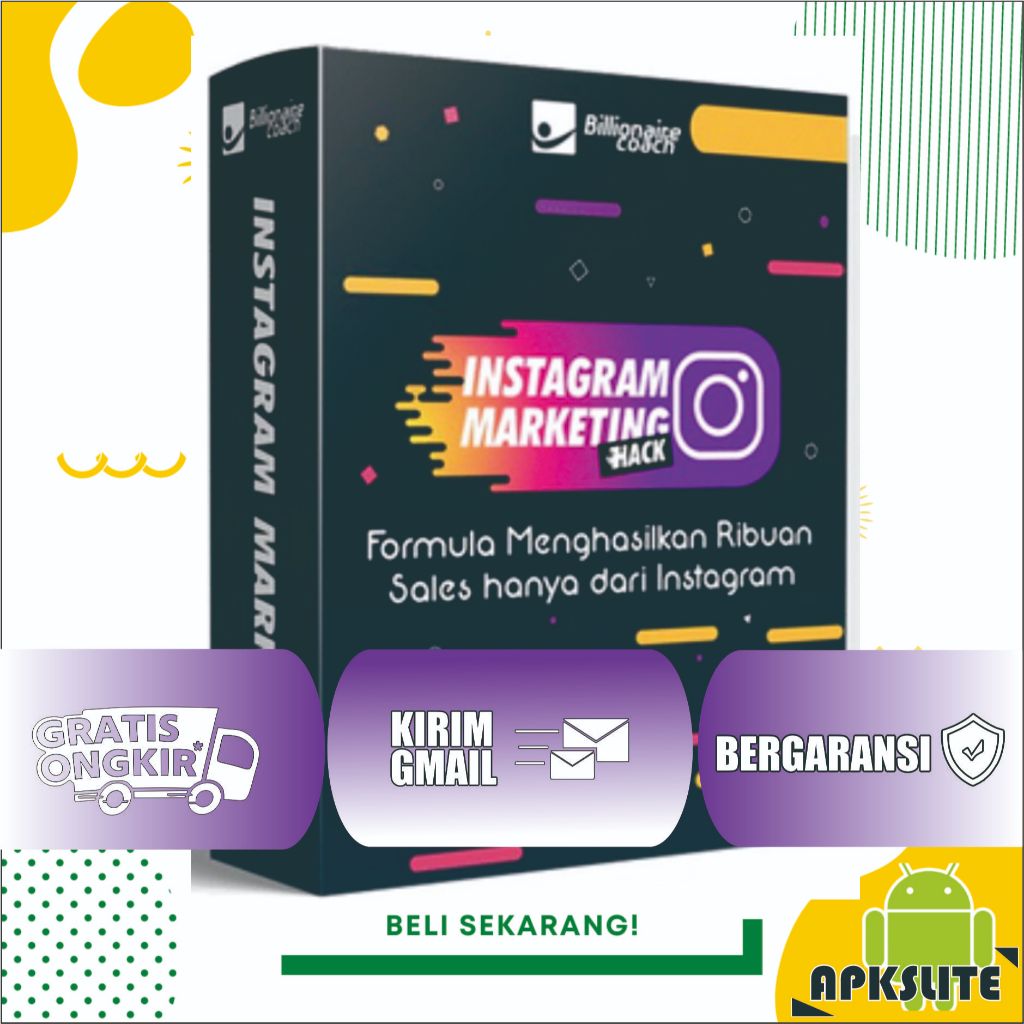 Ecourse - Instagram Marketing Hack - Billionaire Coach | Bergaransi