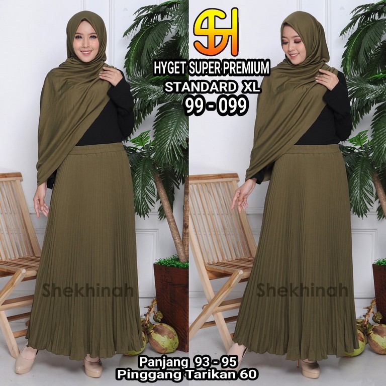 ROK PLISKET PREMIUM BAHAN HYGET SUPER POLA ROK PAYUNG LIPIT BESAR UKURAN STANDART FIT TO XL
