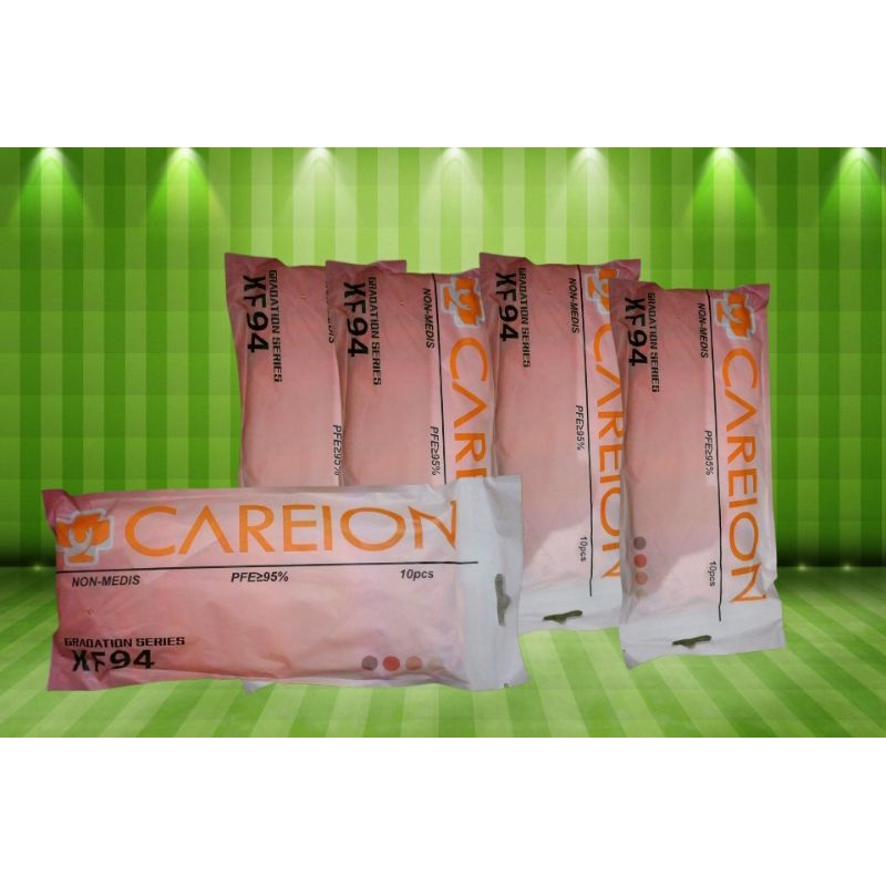 Masker Careion KF94 5 Warna Campur 4 Ply Isi 10 pcs