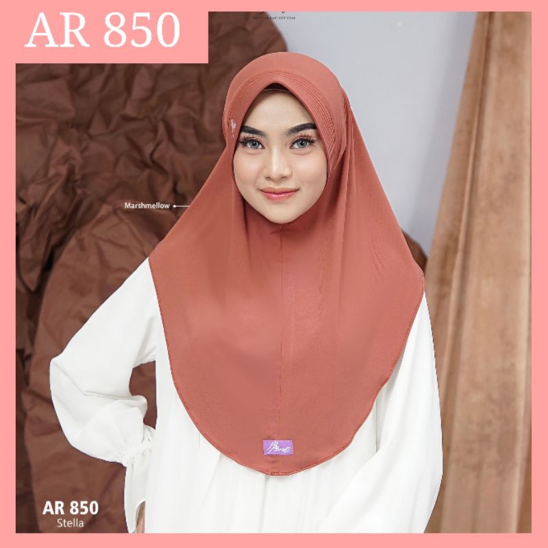 BISA COD READY STOCK Hijab Jilbab AR 850 Arrafi Bergo Standart Instant Polos Simple Terbaru Jilbab D