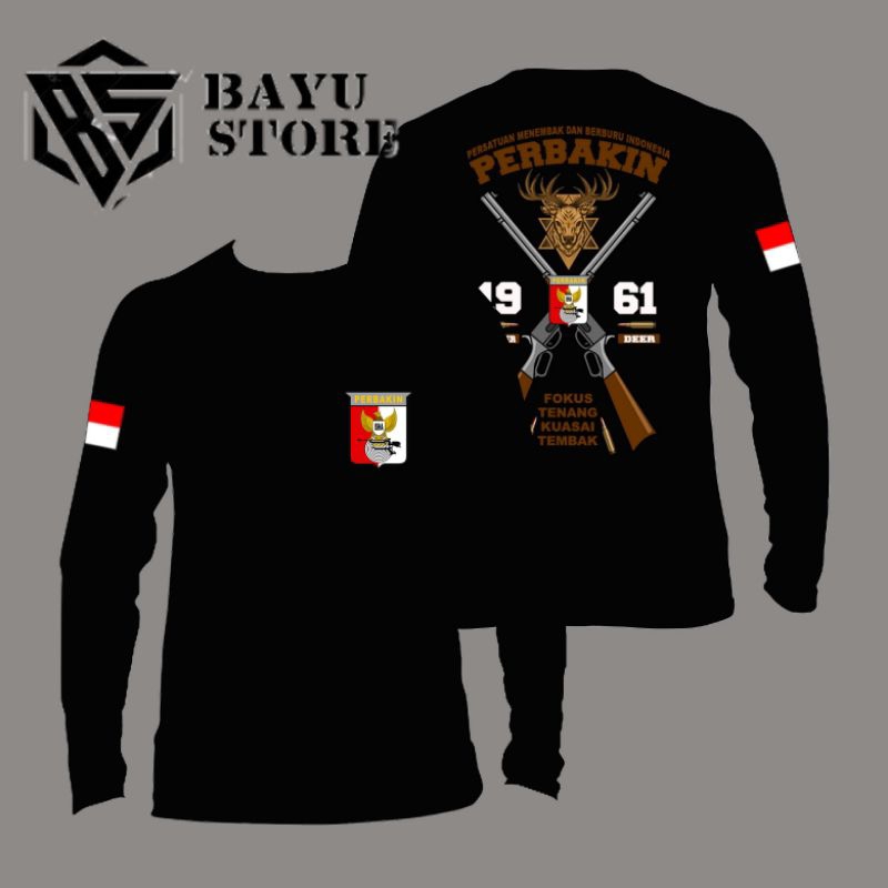T-SHIRT | KAOS LENGAN PANJANG DAN PENDEK PERBAKIN PISTOL ,PEMBURU BYS STORE