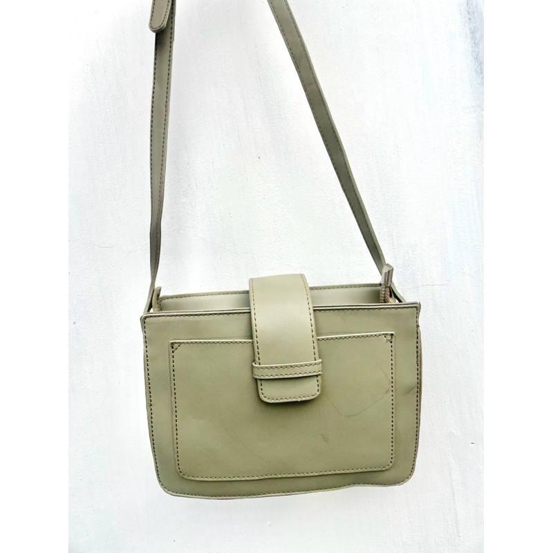 Tas selempang wanita hijau