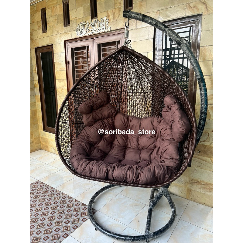 Ayunan Rotan Jumbo | Ayunan Gantung Jumbo | Ayunan Besi | Ayunan Santai | Dekorasi Rumah HARGA BELUM