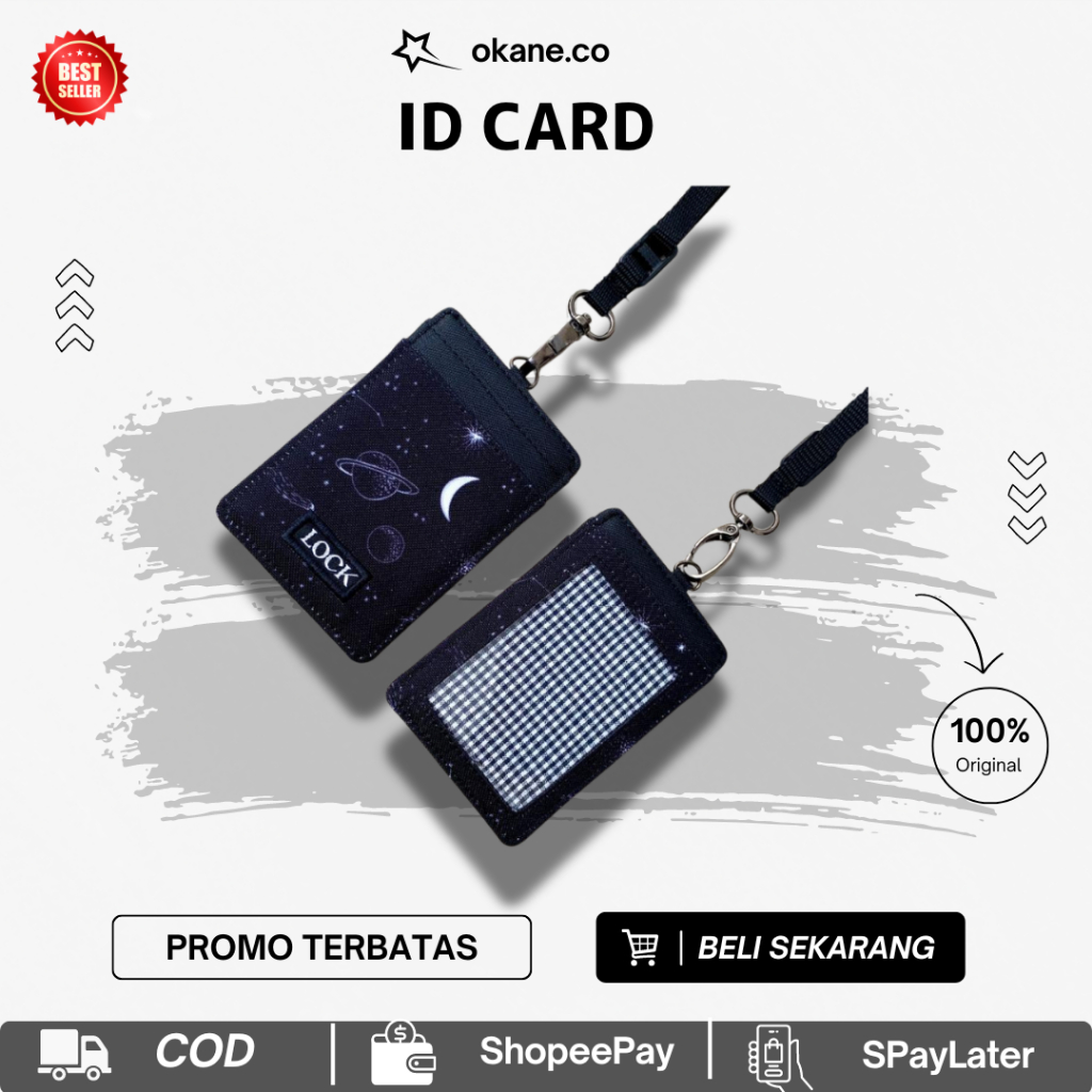 

Lanyard Kantor Kasual dengan Slot untuk ID Card dan Holder Name Tag OK35