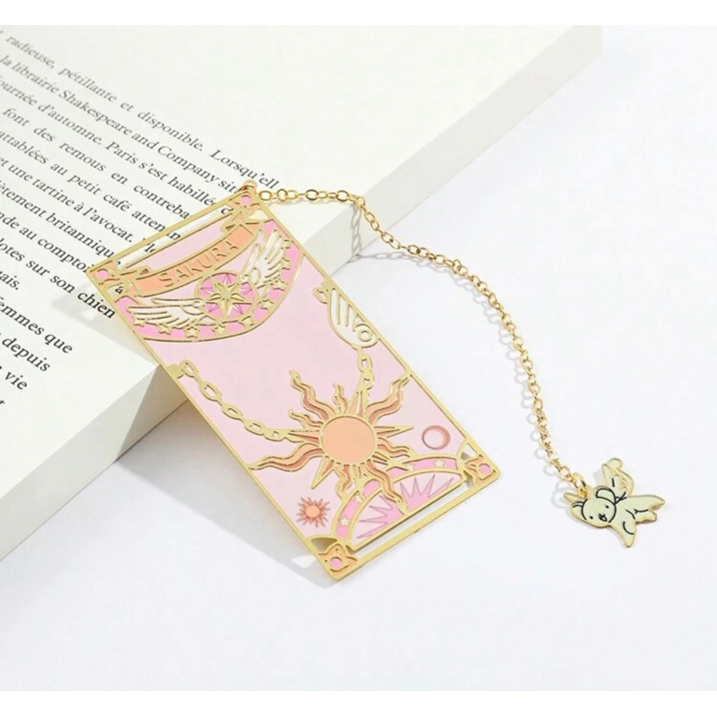 

Bandai Series Metal Bookmarks, Cartoon Card Captor Sakura Book Marker Novelty Stationery Birthday Party Gifts Favors For Sakura Fans Student Book Lovers [Authorized]