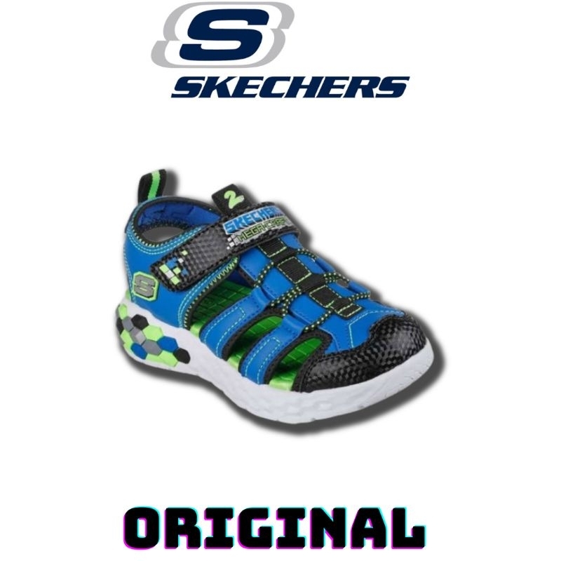 Sandal Skechers Mega Craft Kids Blue ( 402213/BBLM ) Original