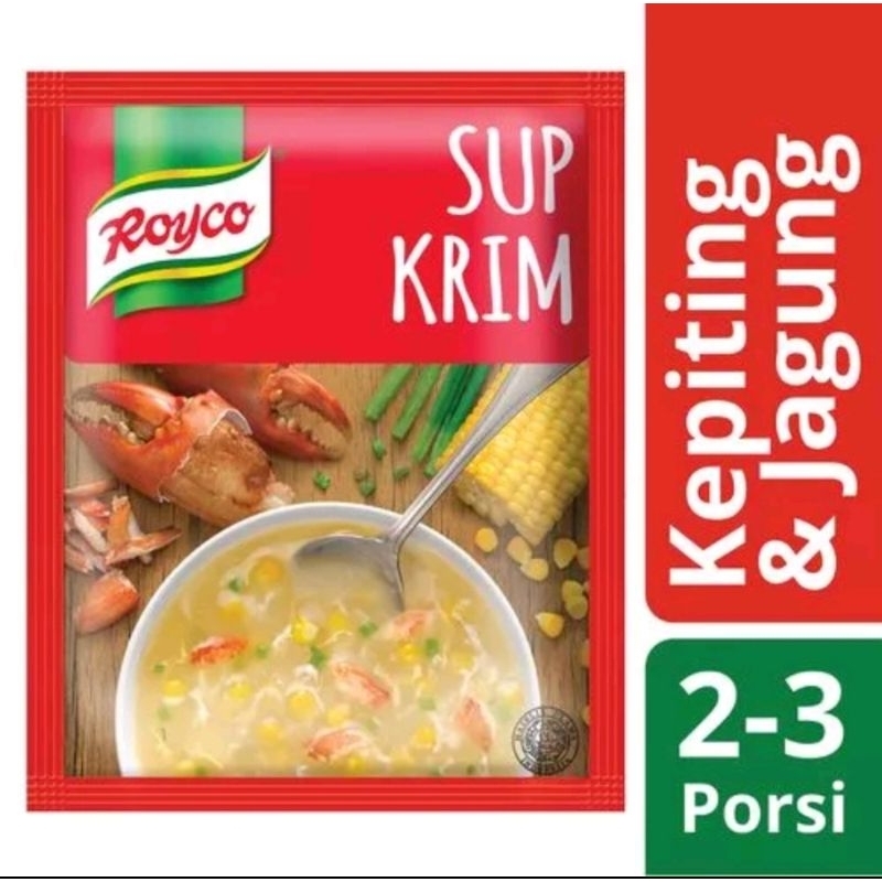 

Royco Sup Krim Kepiting Dan Jagung 44g