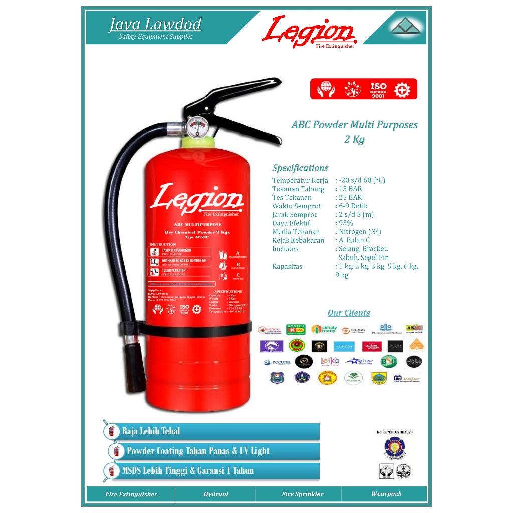 APAR 2 KG Bubuk ABC Powder Legion - Tabung APAR 2 KG/ Full Set