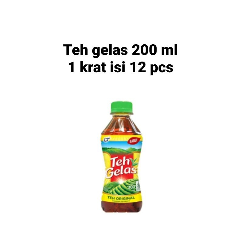 

Teh gelas botol kemasan 350 ml | harga 1 krat