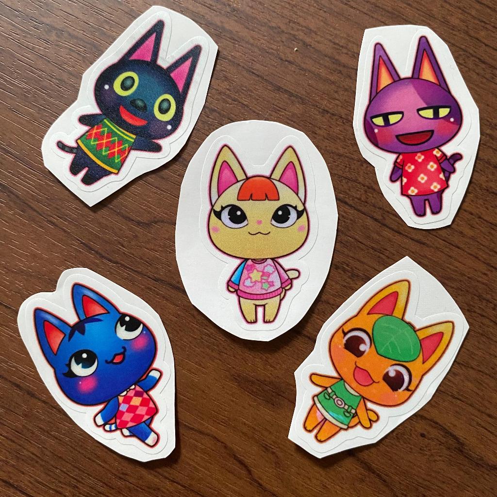 

[ACNH / Animal Crossing New Horizons Characters Homemade Stickers] Cats Vinyl Stickers / Stiker Vinyl Kucing (Merry, Kiki, Bob, Rosie, Tangy, Felicity, Katt, Lolly, Raymond, & Mitzi)