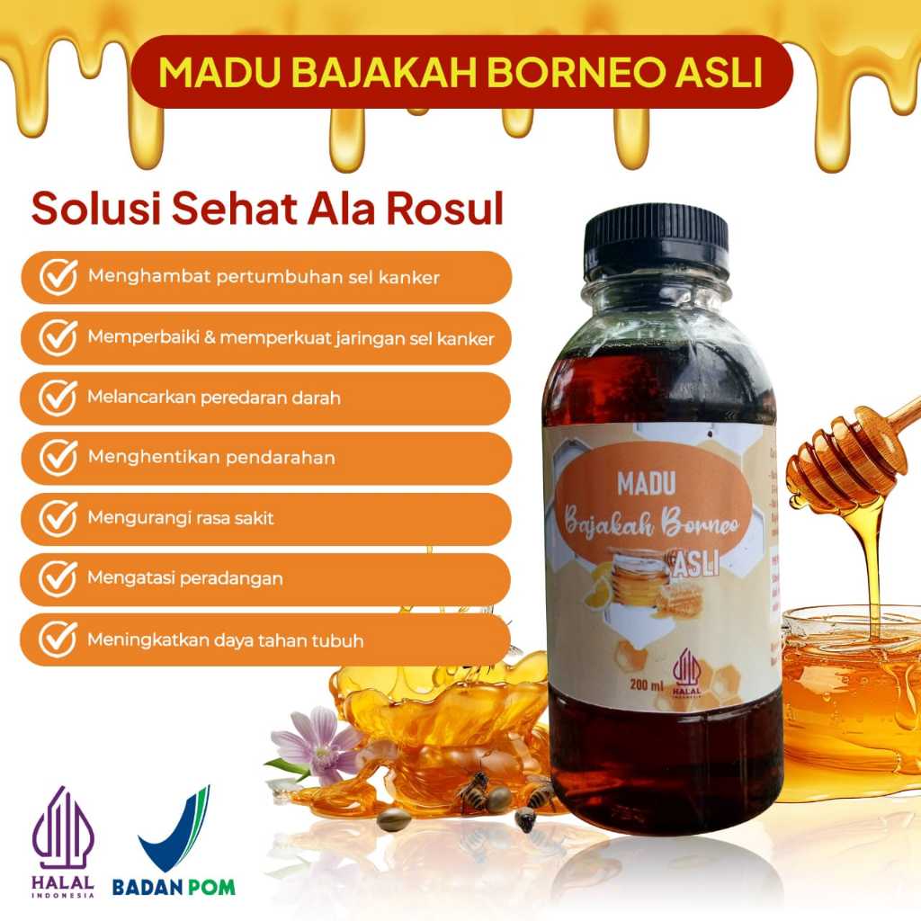 

Madu Bajakah Borneo Asli untuk Atasi Kanker Tumor Kista Asam Urat Kolesterol Original - Nutrition Honey | GRATIS EMAS ASLI