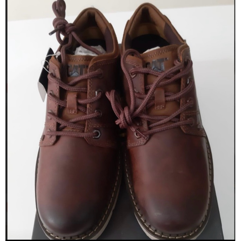 P725368 covert low leather brown shoes caterpillar