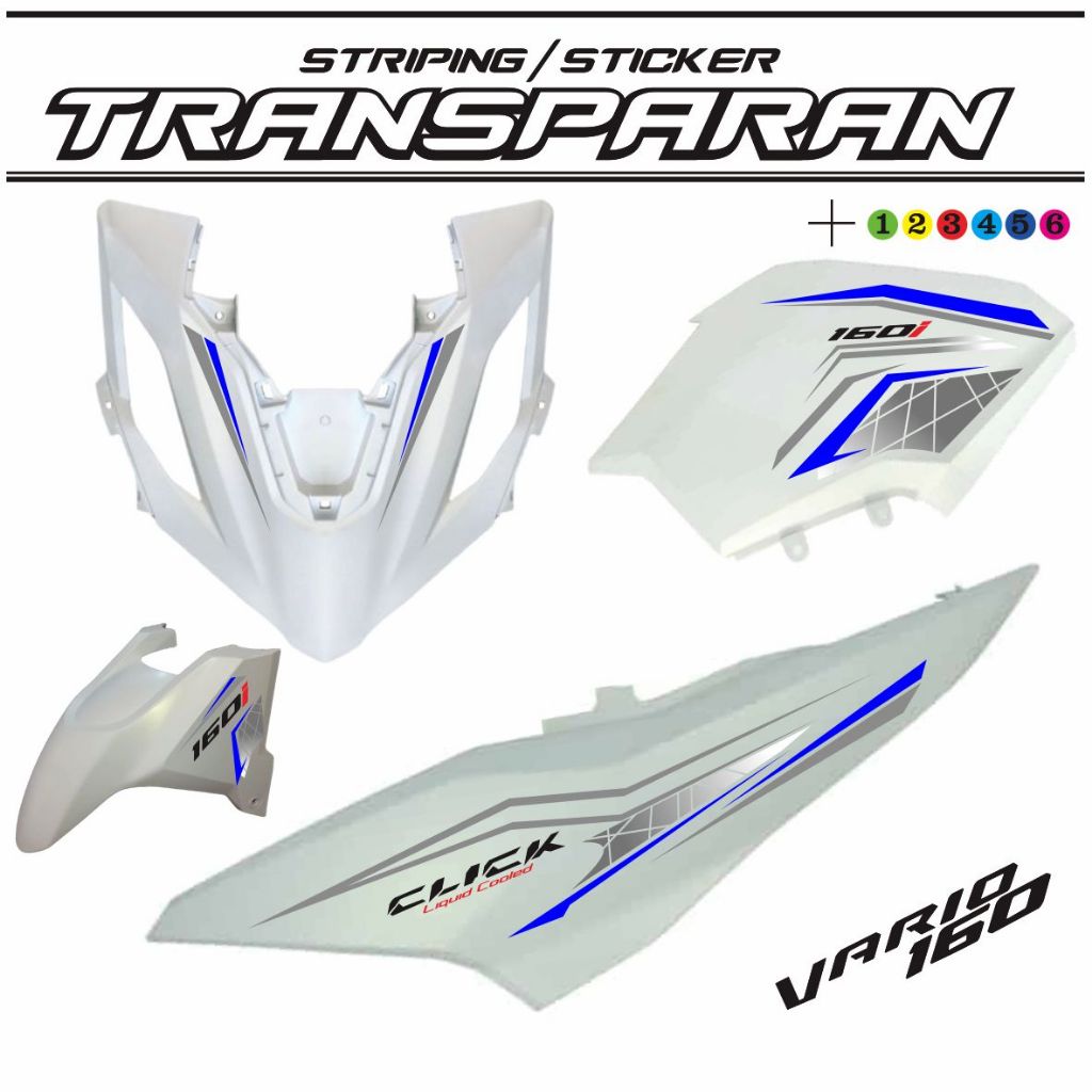 STRIPING TRANSFARAN VARIASI MOTOR VARIO 160 / STIKER VARIASI VARIO 160 TRANSFARAN