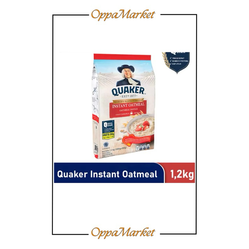 

QUAKER INSTANT CEREAL OATMEAL 1.2KG