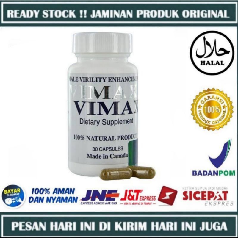 VIMAX IZON ASLI 30 KAPSUL PEMBESAR PERMANEN KUAT KERAS TAHAN LAMA