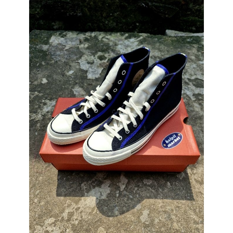 CONVERSE 70S BLACK BLUE FLAME ORIGINAL RESMI‼️
