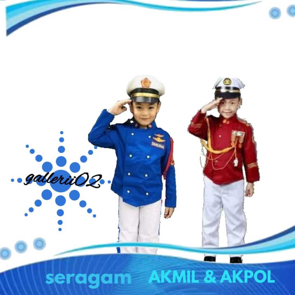 Seragam AKMIL & AKPOL anak laki-laki dan perempuan
