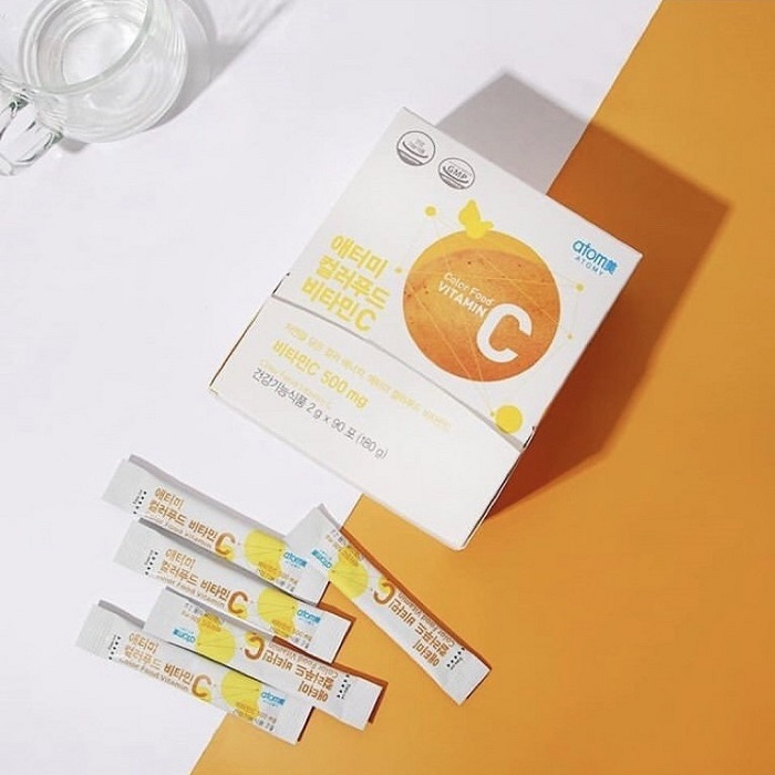 1 Box ( 90 sachet ) : ATOMY COLOR FOOD  VIT. C 500mg for Immunity