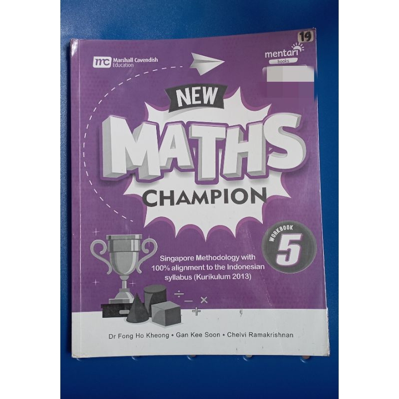 NEW MATHS CHAMPION 5 WORKBOOK MENTARI BOOKS MARSHALL CAVENDISH EDUCATION