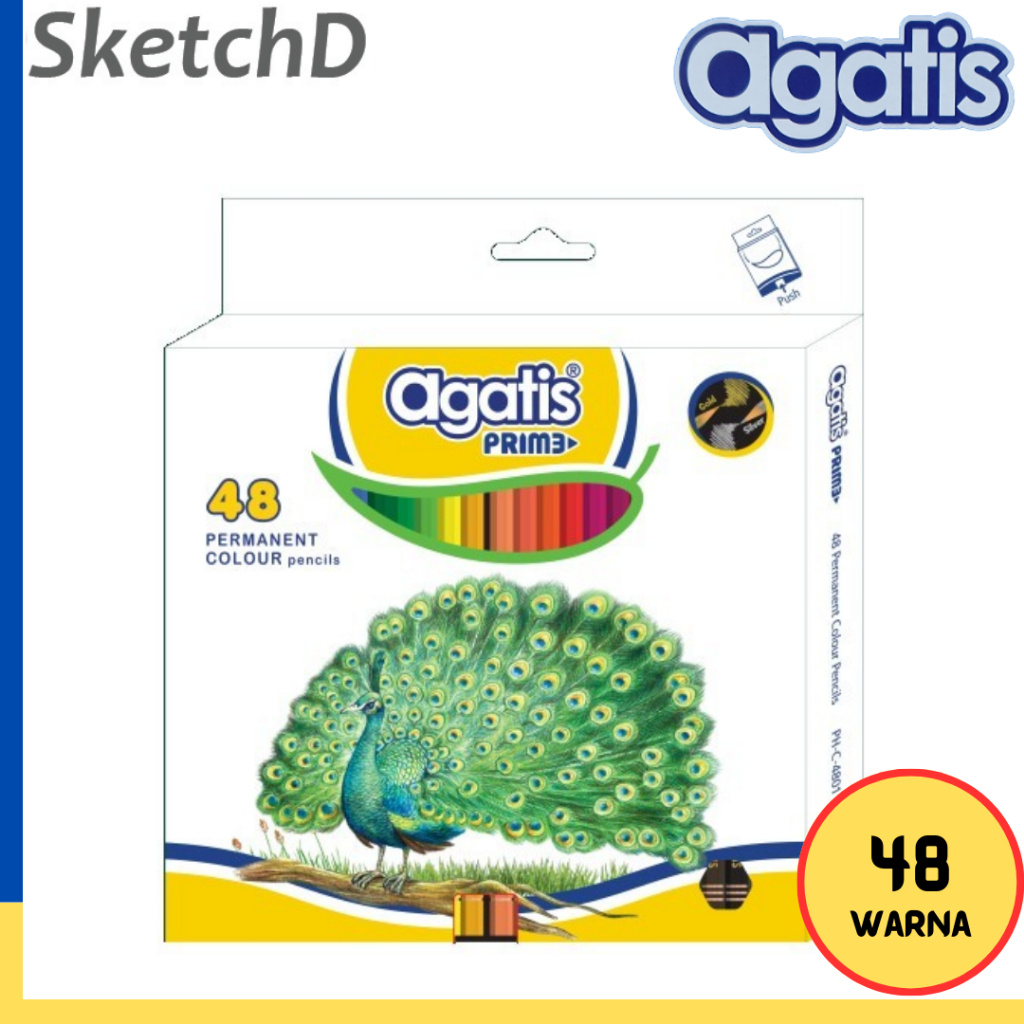 

Pensil Warna Agatis Prime 48 colou r- Color Pencil