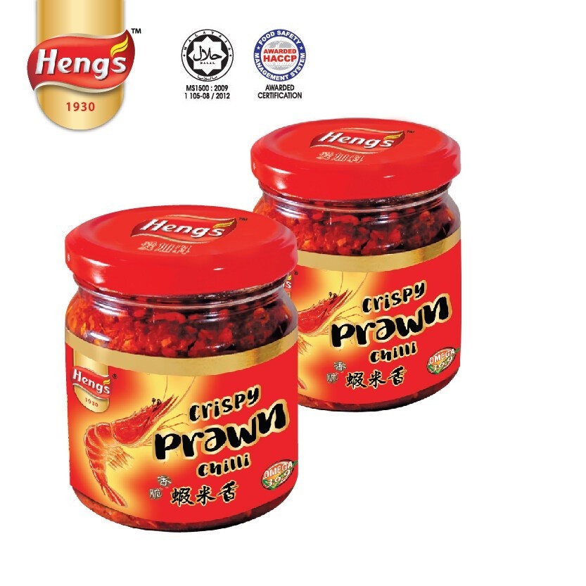 

Hengs Crispy Chili Fish / Prawn Sambal Udang Ebi / Teri 180gr Heng's