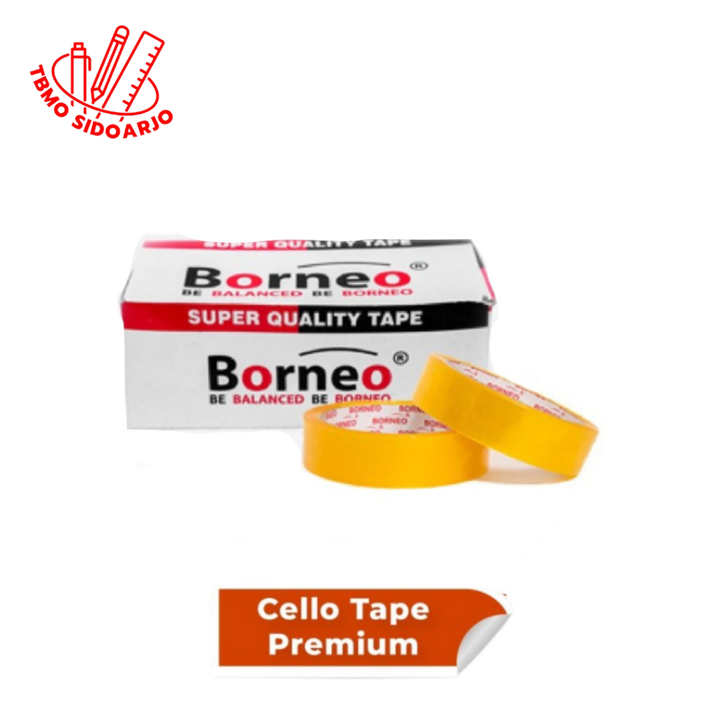 

TBMO Cello Tape Premium Borneo 24mmx50m 1 Inch - Per Pcs