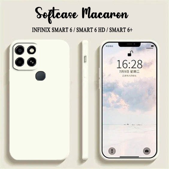 Softcase Macaron Polos Camera Protect For Infinix Smart 6 smart 6 HD Smart 6+ - Case HP Infinix Smart 6 smart 6 HD Smart 6+ - Casing HP  Infinix Smart 6 smart 6 HD Smart 6+ - Silikon - Pelindung Handphone