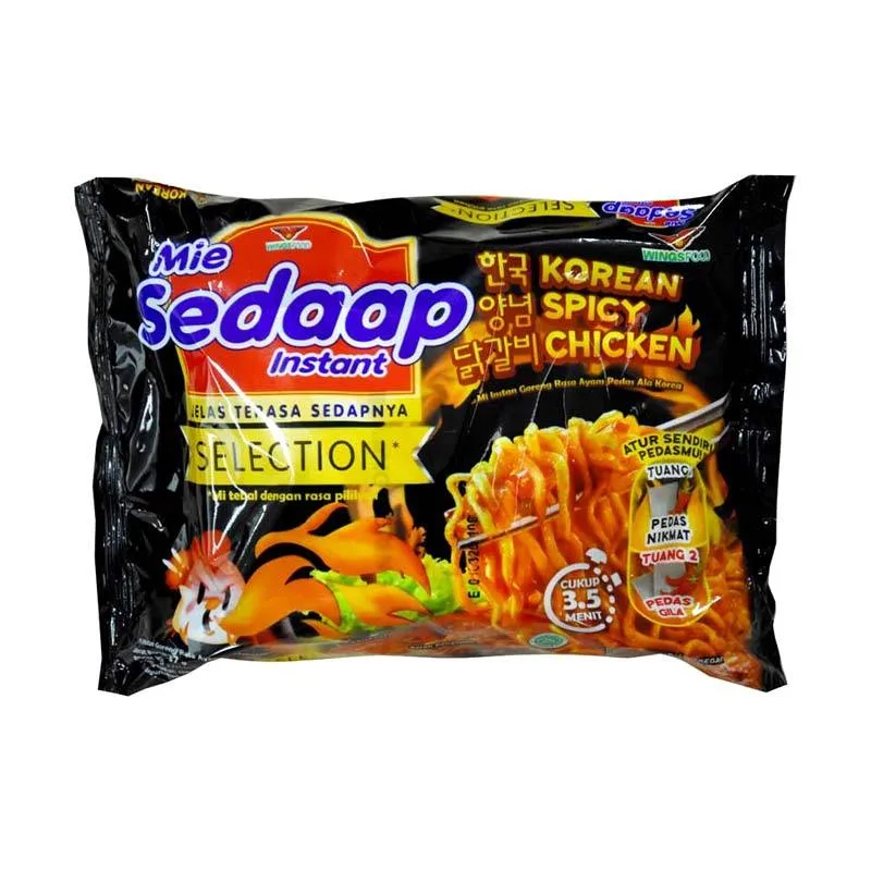 

SEDAAP Mie Korean Spicy Chicken Mie Instan [5 pcs/ 87 g]