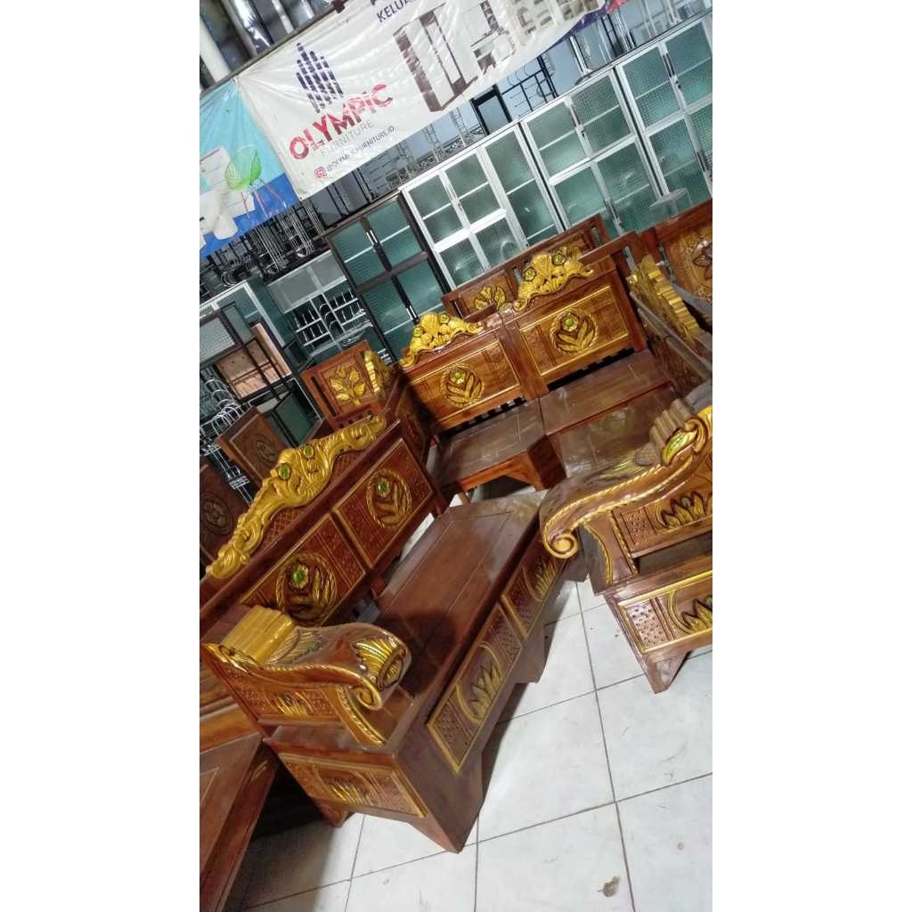 Kursi Kayu Jati L Besar | Mebel Putra Jaya Makmur | Lamongan Gresik Surabaya Tuban