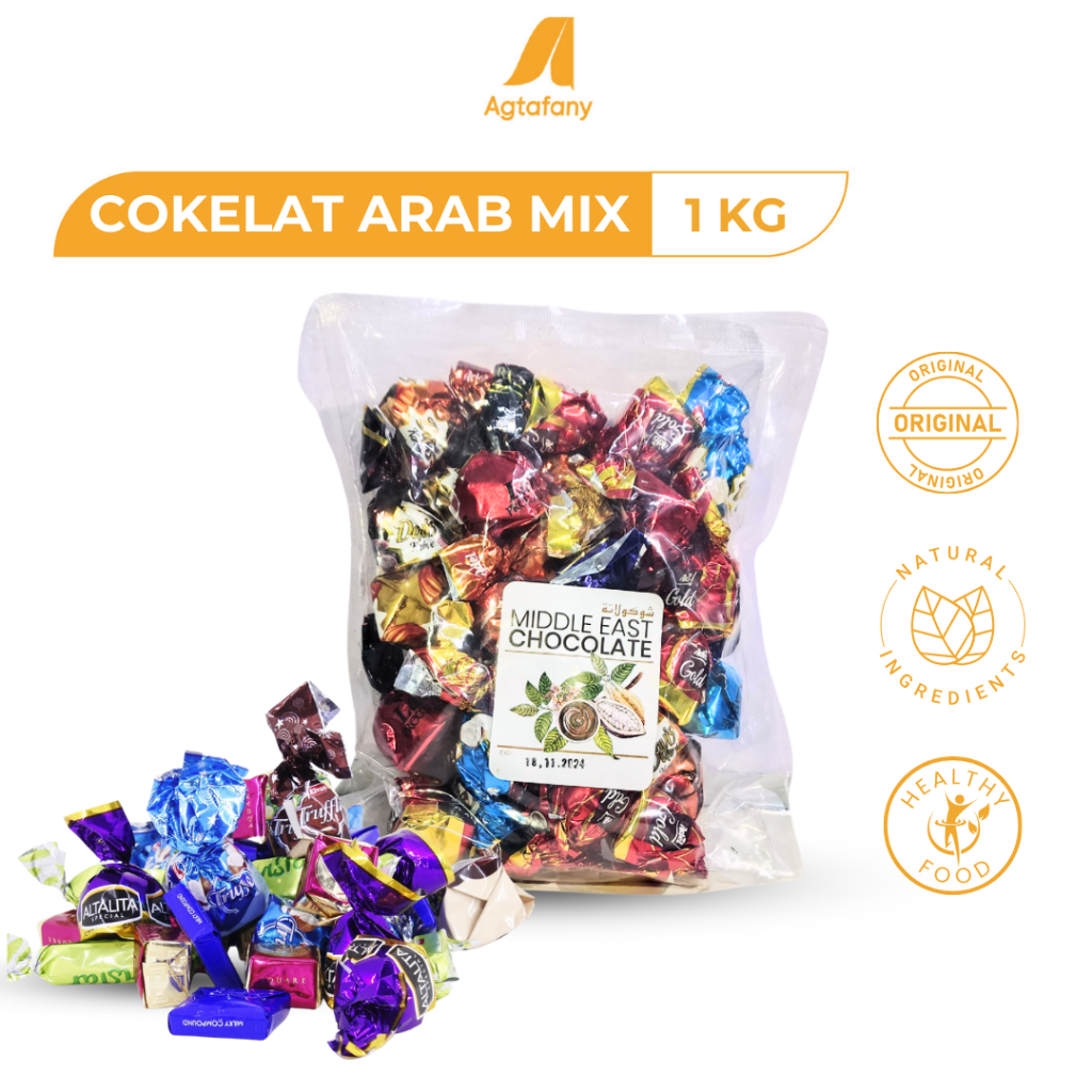 

Coklat Arab Mix 1 kg Cokelat Oleh-Oleh Haji dan Umroh