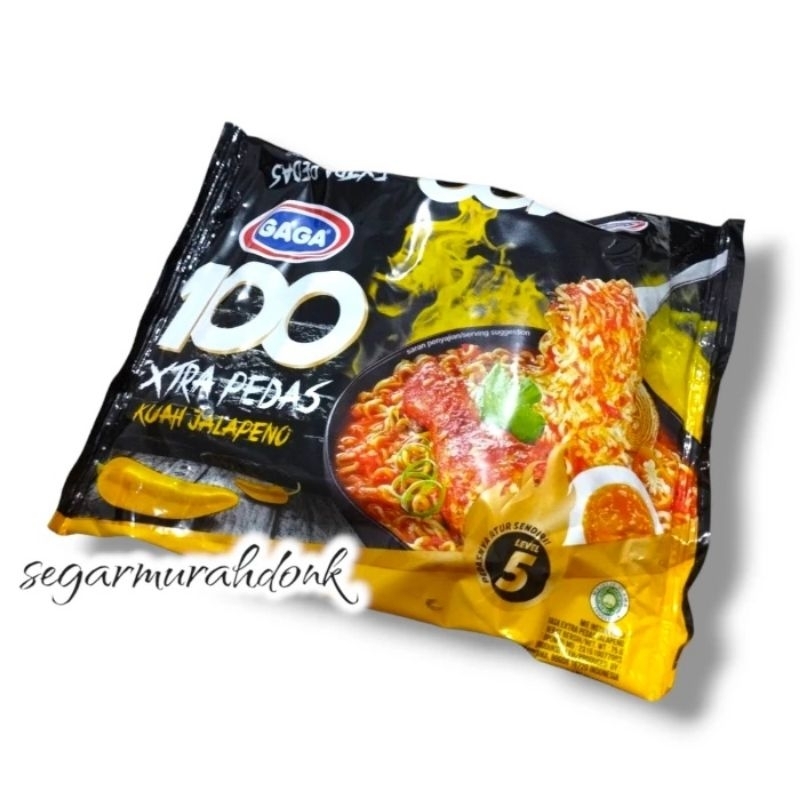 

Gaga 100 Extra Pedas Mie instan Kuah Jalapeno