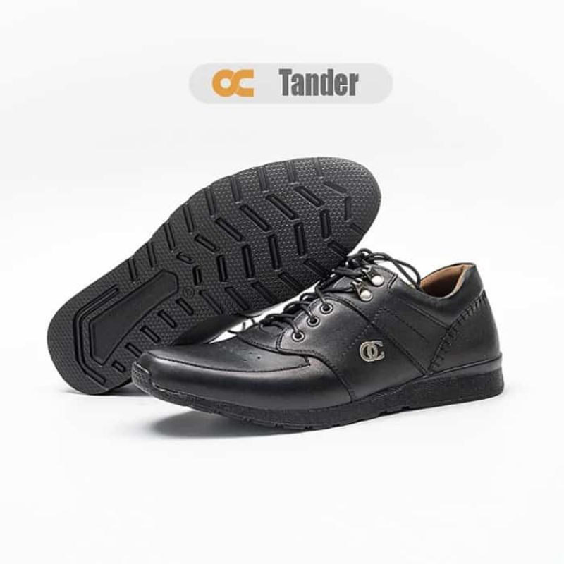 Sepatu Cowok Sneakers Hitam Coklat Pria Keren Kekinian