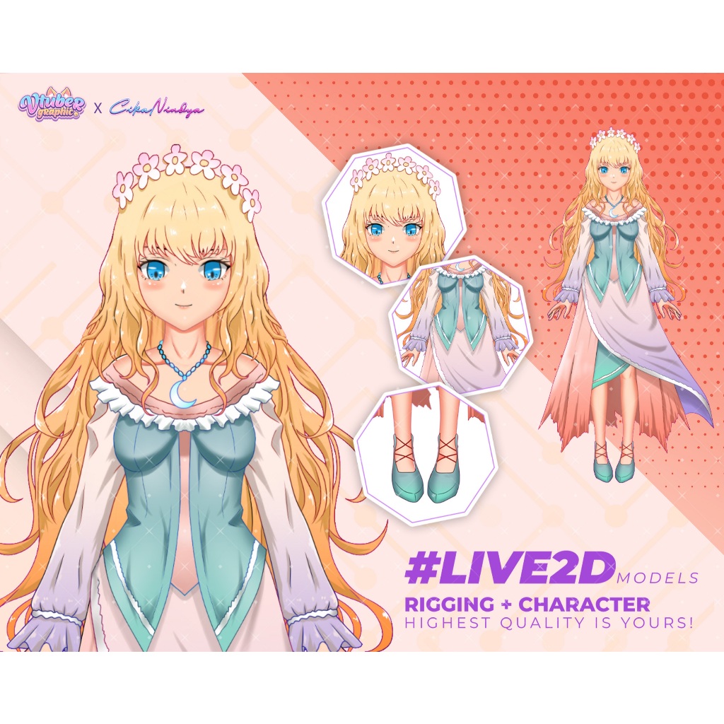Dapatkan VTuber Live2D Model Terbaik untuk Streaming Berkualitas, Live2D Animasi Streaming, Avatar V