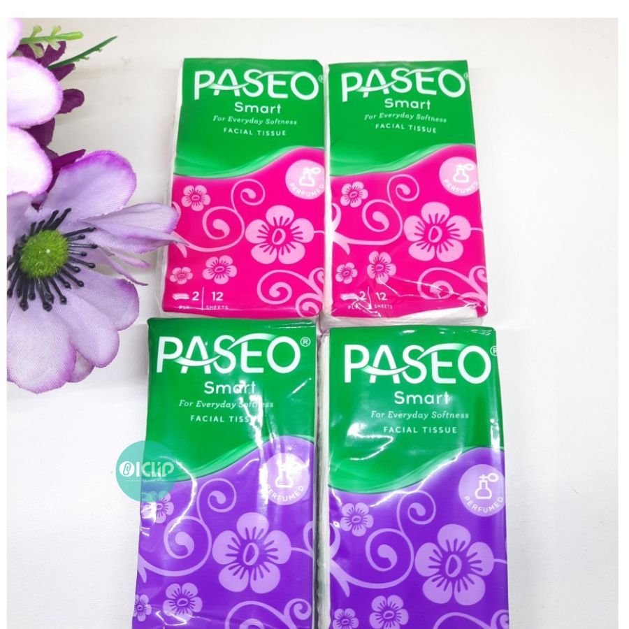 iclipstasionery. TISU paseo smart mini TISU kecil tisu wajah 12 lembar