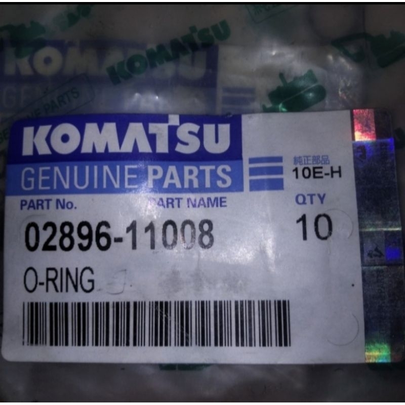 O-Ring 02896-11008 Genuine Parts KOMATSU