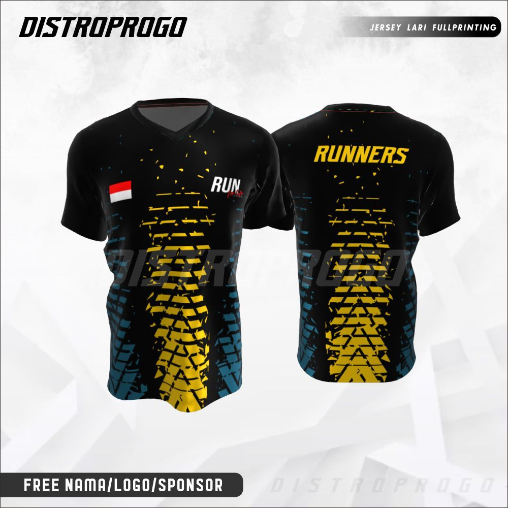 Jersey Baju Pelari Indonesia 164 - Custom Fullprint Dryfit Premium Kaos Olahraga Running Pria Wanita