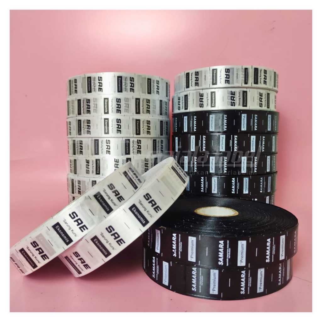 

label satin/label baju/label nama/label hijab/label satin lokal label custom panjang 1 rol 160m